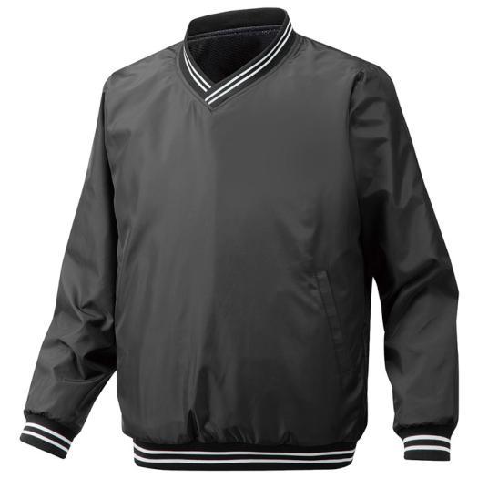 MIZUNO ミズノ Vネックジャケット 裏ブレスサーモ ブラック 12je6v0209