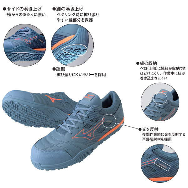 MIZUNO ミズノ ワーキング オールマイティTD2 11L 安全靴 ユニセックス F1GA2300 シューズ