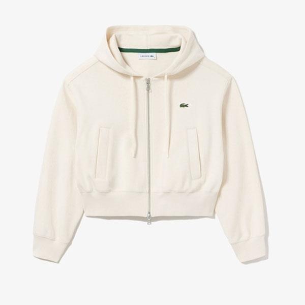 LACOSTE ラコステ ダブルフェイスジャージジップフーディー SF945999-S7G レディース 即納あり