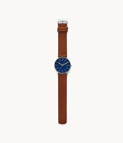 スカーゲン SKAGEN 腕時計 SIGNATUR ミディアムブラウンレザーウォッチ SKW6355 メンズ 北欧 正規品_3