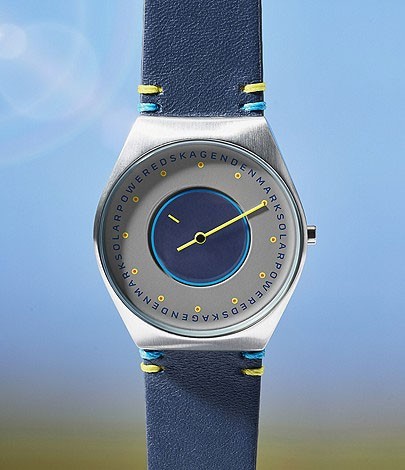 スカーゲン SKAGEN 腕時計 GRENEN SOLAR HALO オーシャンブルー レザー