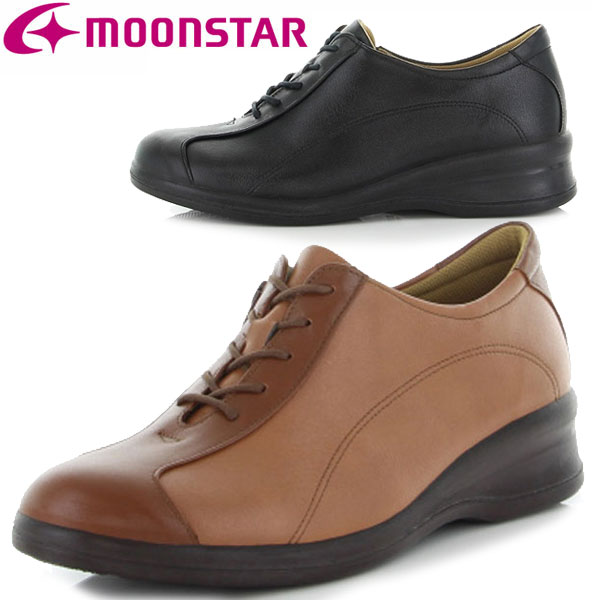 ムーンスター moonstar スポルス コンフォートシューズ ファスナー付 幅広 4E SPS7000 レディース 婦人