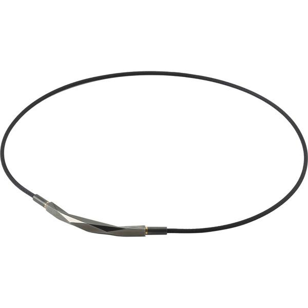 ファイテン PHITEN RAKUWAネックレス ダイヤモンドカット ブラック 40cm ボディーケア TG899151