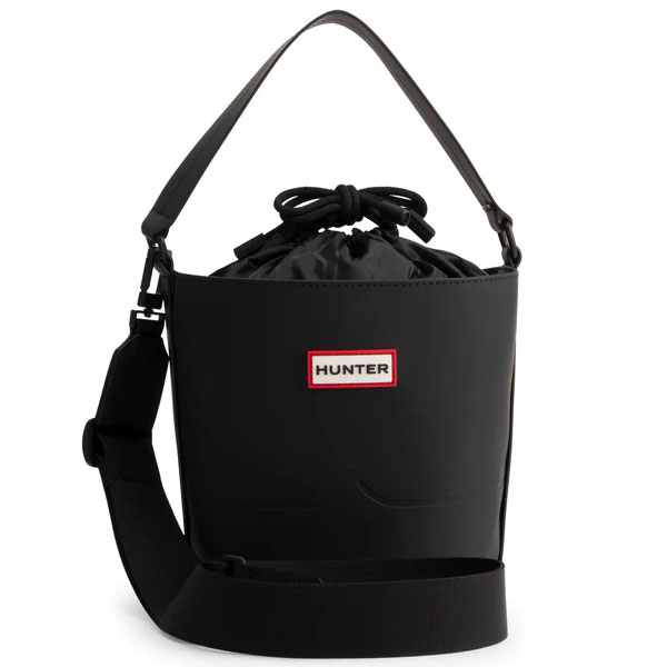 ハンター HUNTER オリジナル ラバライズ 2ストラップ バケット バッグ UBX3607CPE-BLK