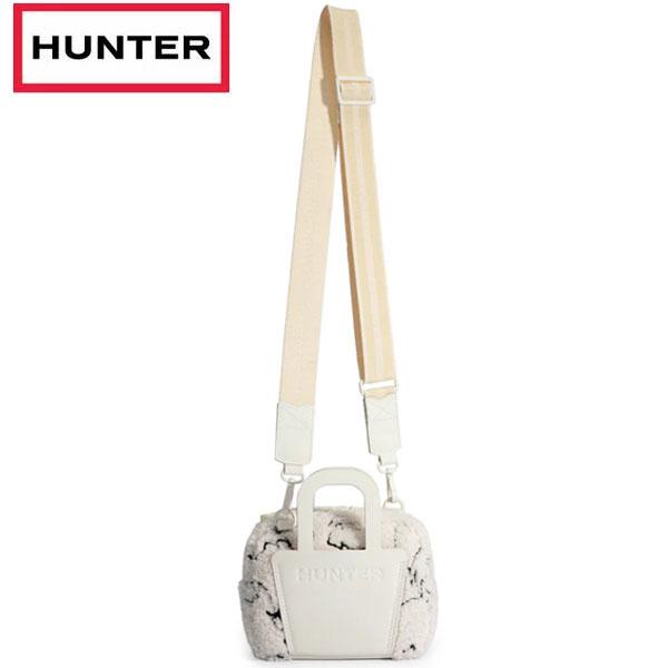 ハンター HUNTER ウィンター カプセル ブークレ クロスボディ ホワイトウィロー ブラック UBX5532EMB-WIB