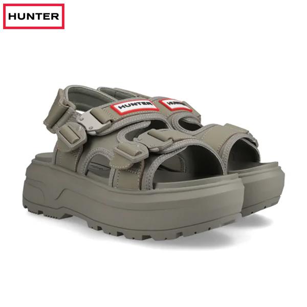猟り人 HUNTER ユニ一発やる シティ リベル ネオ なめし革 バックル サンダル 活動力粘土 UFD3109LEA-ECL