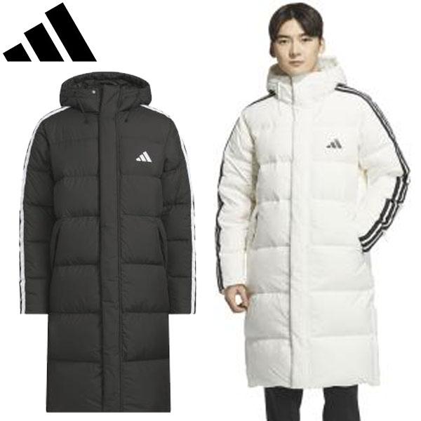adidas アディダス スリーストライプス レギュラーフィット ロング ダウン コート マルチスポーツ ダウンコート WF945 ベンチコート