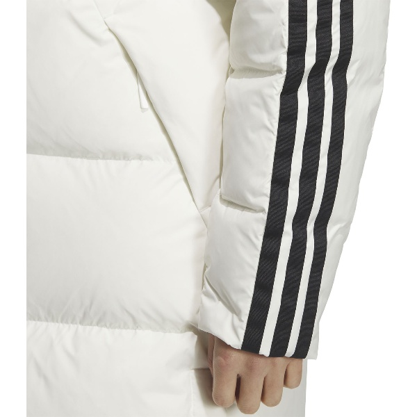 adidas アディダス スリーストライプス レギュラーフィット ロング ダウン コート マルチスポーツ ダウンコート WF945 ベンチコート｜詳細画像