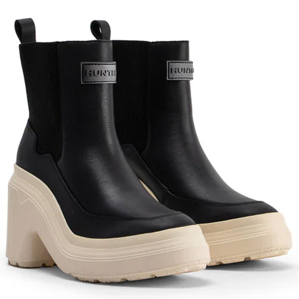 ハンター HUNTER レディース リファインド エクスプローラー ヒール チェルシー ブーツ シューズ WFP8001LEA-BLV