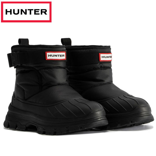 ハンター HUNTER レディース イントレピッド バックル ショート スノーブーツ シューズ WFS2000NYR-BLK