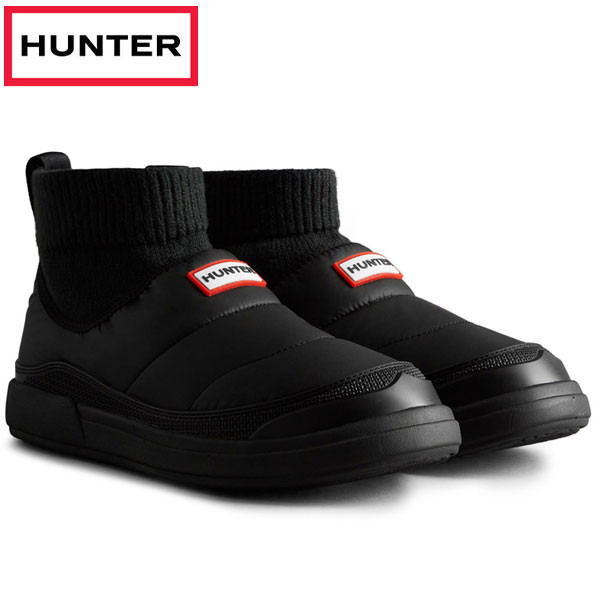 ハンター HUNTER レディース インアウト ニッティド カフ スリッパ— ブーツ シューズ WFS2265REN-BLK