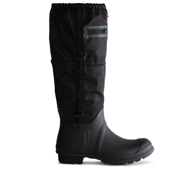 ハンター HUNTER レディース トラベル トール レイン ブーツ WFT1000RPB-BLK シューズの通販は
