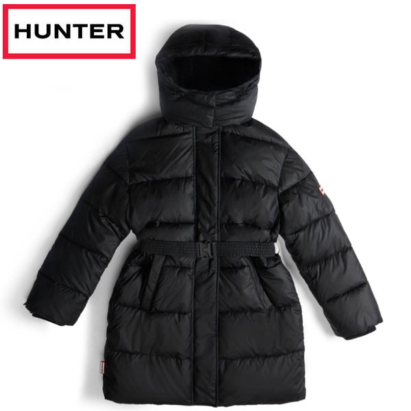ハンター HUNTER レディース イントレピッド ミッドレングス パファーコート アウター WRO1512RTN-BLK