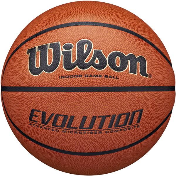 Wilson ウイルソン EVOLUTION ゲームボール オレンジ／ブラック 6号 バスケットボール 競技ボール6号 WTB0586