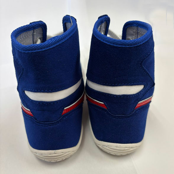 asicsレスリングボクシングシューズ 青 旧オーダー アシックス オーダー レスリングシューズ 別注 限定品 ボクシング