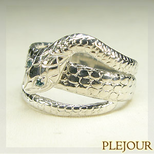 青と赤の変な奴ら k18 ゴールド 蛇 リング 18金 蛇の指輪 】k18 蛇リング 縁起物 蛇アクセサリー ヘビ