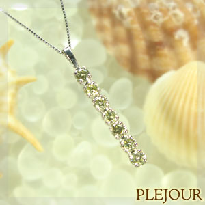 4月誕生石 ダイヤモンドペンダント シンプル ネックレス 7石 K10WGの通販は 27,264円