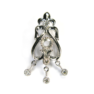 セミオーダー・リフォームK18WGペンダント枠の通販は