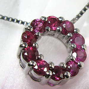 フルエタニティ・ルビーペンダント・k10・10金・ペンダントトップの通販は 21,513円