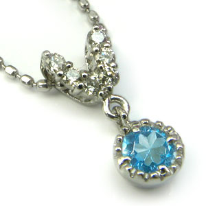 ブルートパーズ　18K 高品質 11月誕生石 トパーズ 濃色 ブルー 透明度 18金 知的 希望 友情