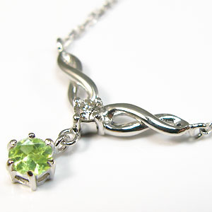 ペリドット・ネックレス・プラチナ・ペンダントの通販は