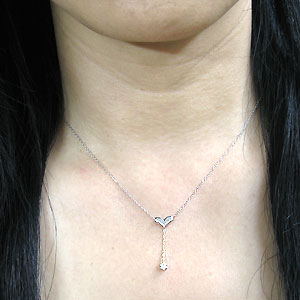 ヴァンドーム 青山 k10 ハート＆クロス ネックレス♡トップ取り外し可能