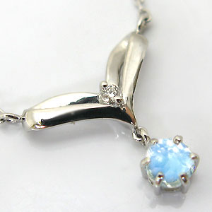 ロイヤルブルームーンストーン・ネックレス・ハート・ペンダント・プラチナの通販は