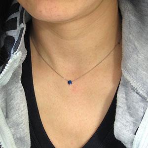 K10ゴールド・一粒・サファイヤ・ネックレス・ペンダント_1