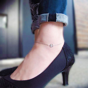 プラチナ・スター・ムーン・ブレスレット 誕生石の通販は