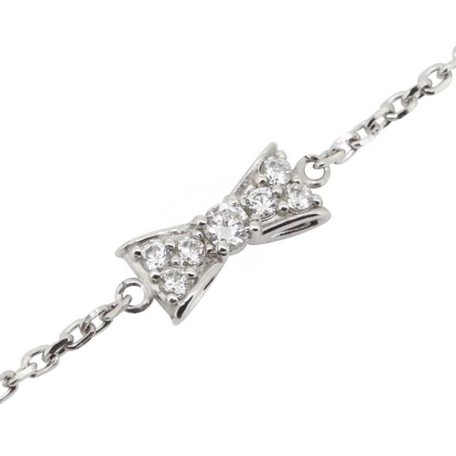 ブレスレット レディース 誕生石 4月 ダイヤモンド プラチナ アンクレットの通販は 30,550円