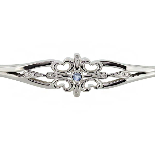 18金 ブレスレット メンズ バングル 18k ゴールド クロス 人気 アクアマリンサンタマリア 透かし_6