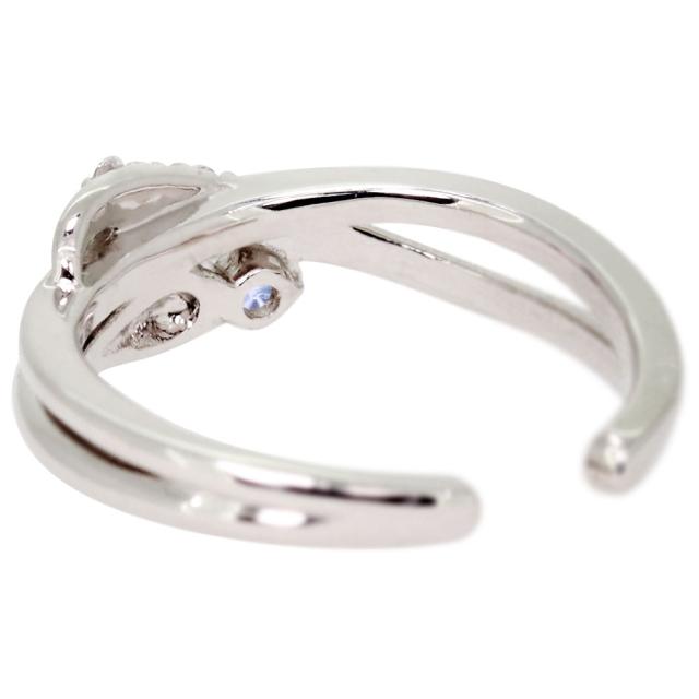 イヤーカフ レディース ゴールド イヤカフ 18k 18金 ヘビ 蛇 誕生石 3月 アクアマリンサンタマリア 片耳_2