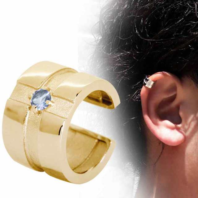 楽天市場】18金 イヤーカフ 18k メンズ 片耳用 イヤカフ クロス