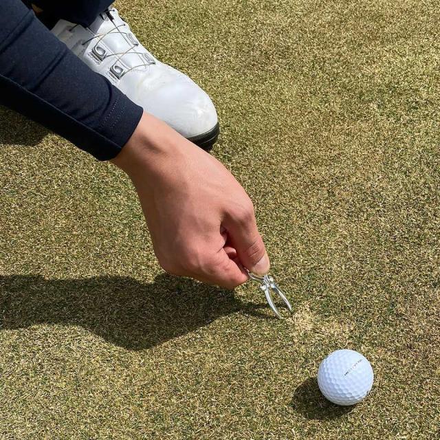 グリーンフォーク おしゃれ ゴルフ用品 高級 イニシャル 刻印 6月