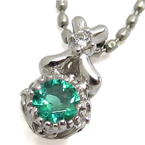 エメラルド・ネックレス・アンティーク・一粒・k18・エメラルドペンダントの通販は