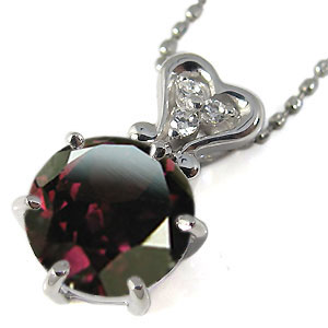 ロードライトガーネット・ペンダント・大粒・k18・ロードライトガーネットネックレスの通販は