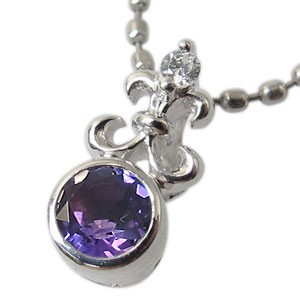 K18WG ホワイトゴールド ネックレストップ ダイヤモンド0.30ct