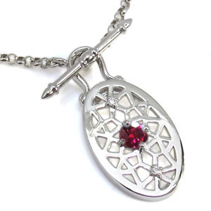 メンズ・ネックレス・ルビー・18金・ペンダントの通販は 121,400円