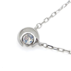 プラチナ プチネックレス 誕生石 三日月モチーフ ムーン ペンダント クリスマス ポイント消化 ネックレス プラチナ ブルームーン ペンダント レディース pt900