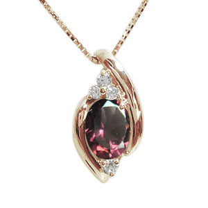 大粒・オーバル・ロードライトガーネット・ペンダント・ネックレスの通販は