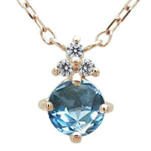 K10 ブルートパーズネックレス シンプル レディース ペンダントの通販は 20,510円