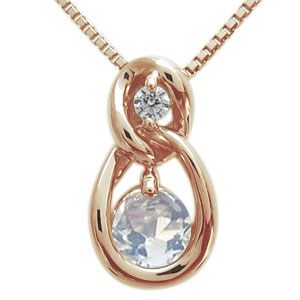 ロイヤルブルームーンストーン ネックレス 18金 サークル ネックレス 人気の通販は