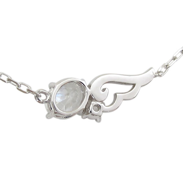 天使の羽 ネックレス フェザー キュービックジルコニア ネックレスの通販は