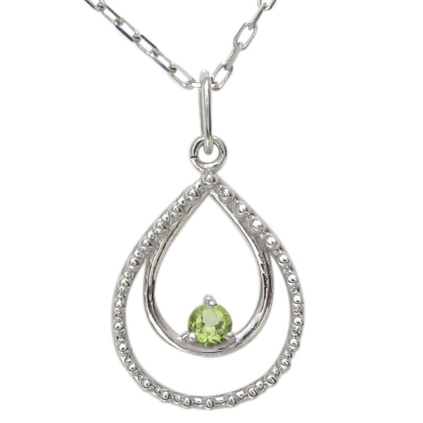 K18 ペリドット しずく 雫 ドロップ ペンダント トップ チャーム 新品 ペリドット 雫 ネックレス ティアドロップ ネックレス ミル ペンダント