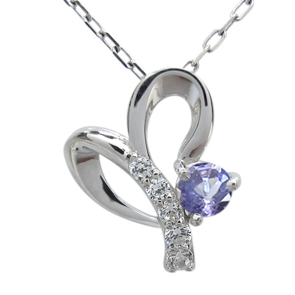 ネックレス プラチナ ハート ネックレス タンザナイト 12月 誕生石 一粒ペンダント レディース 2023 ネックレス タンザナイト ハートネックレス プラチナ900 ダイヤモンド
