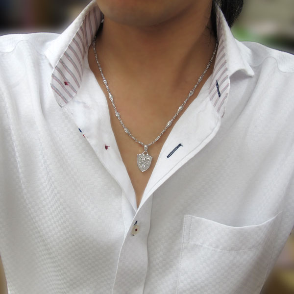 スカルネックレス メンズ ダイヤモンド ドクロペンダント シルバー スカル ペンダント シルバー925 ペンダントトップ ネックレス