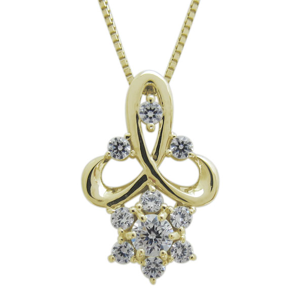 K18 ダイヤモンド ペンダント 結婚10周年 メモリアルネックレスの通販は 59,565円