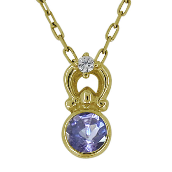 ネックレス レディース シンプル タンザナイト 12月誕生石 20代 30代 40代 おしゃれ 上品