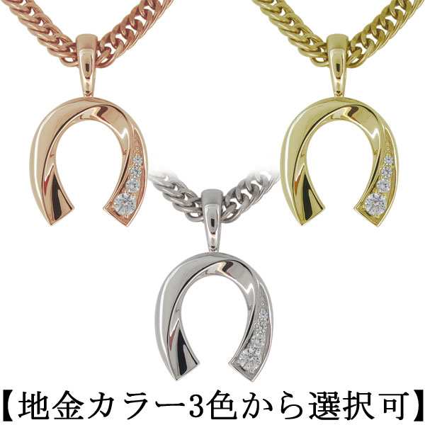 【美品】 メンズ ネックレス 喜平 10金 ペンダント 天然石 ホースシュー 馬蹄 その他