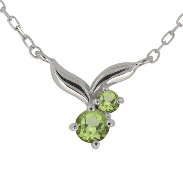 K10 ペリドット リーフデザイン ネックレストップ K10 ペリドット リーフデザイン ネックレストップ